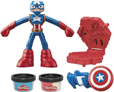 Набір для творчості з масою для ліплення Hasbro Герої Marvel Captain America Stamping Shield (F9829_G0056)