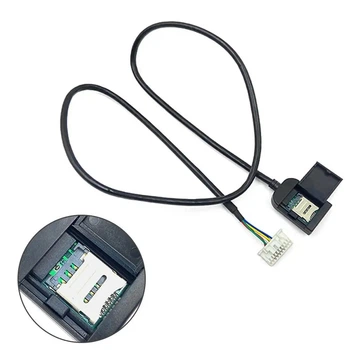 Кабель RCA на 20pin из комплекта для подключения 4G слот для SIM-карты симки к магнитоле автомагнитоле Android Черный