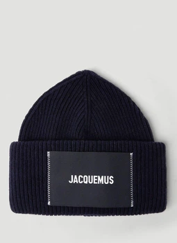 Женская шапка Jacquemus Le Papier Le Bonnet Beanie Размер 56см Черный