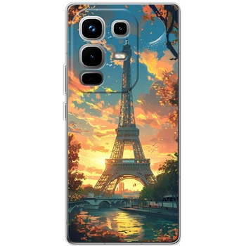 Силіконовий Чохол з Картинкою для Infinix Note 50 Pro Plus Принт (Париж, Ейфелева Вежа) (66674-ysm037)