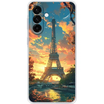 Силиконовый Чехол с Картинкой для Samsung Galaxy A17 (A176) Принт (Париж, Эйфелева Башня) (66699-ysm037)