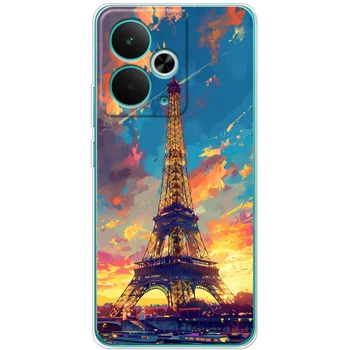 Силіконовий Чохол з Картинкою для Realme 14T Принт (Париж, Ейфелева Вежа) (66576-ysm038)