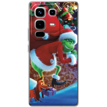 Силиконовый Чехол с Картинкой для Infinix Note 50 Pro Plus Принт (Новогодний, Гринч) (66674-ysm2268)