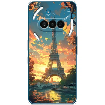 Силиконовый Чехол с Картинкой для Nothing Phone (3a) Принт (Париж, Эйфелева Башня) (66618-ysm037)