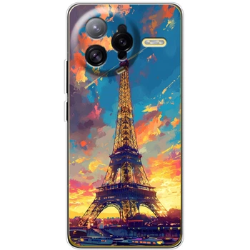 Силиконовый Чехол с Картинкой для Xiaomi Poco F7 Ultra Принт (Париж, Эйфелева Башня) (66582-ysm038)