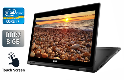 Нетбук-трансформер Dell Latitude 5289 / 12.5" (1920x1080) IPS Touch / Intel Core i7-7600U (2 (4) ядра по 2.8 - 3.9 GHz) / 8 GB DDR3 / 256 GB SSD / Intel HD Graphics 620 / HDMI / WebCam / Windows 10 б/у