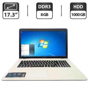 Ноутбук Asus F751S / 17.3” (1600x900) TN / Intel Pentium N3710 (4 ядра по 1.6 - 2.56 GHz) / 8 GB DDR3 / 1000 GB HDD / Intel HD Graphics / WebCam / DVD-ROM б/в