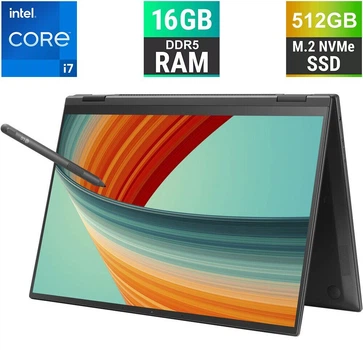 Ультрабук-трансформер LG gram 14T90R-K.AAB8U1 / 14" (1920x1200) IPS Touch / Intel Core i7-1360P (12 (16) ядер по 2.2 - 5.0 GHz) / 16 GB DDR5 / 512 GB SSD M.2 / Intel Iris Xe Graphics / WebCam б/у