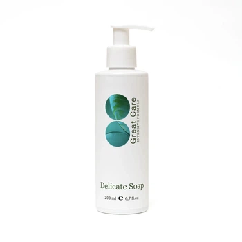 Ніжне мило для вмивання обличчя Great Care Delicate Soap 200 мл