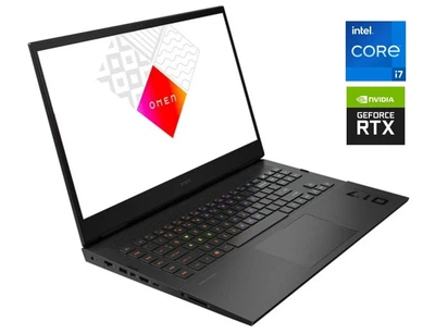 Игровой ноутбук Б-класс HP Omen 17-ck0372nr / 17.3" (1920x1080) IPS / Intel Core i7-11800H (8 (16) ядер по 2.3 - 4.6 GHz) / 32 GB DDR4 / 960 GB SSD / nVidia GeForce RTX 3060, 6 GB GDDR6, 192-bit / WebCam б/у