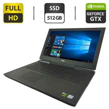 Игровой ноутбук Dell Inspiron G5 15 5587 / 15.6" (1920x1080) IPS / Intel Core i7-8750H (6 (12) ядер по 2.2 - 4.1 GHz) / 16 GB DDR4 / 512 GB SSD / nVidia GeForce GTX 1060, 6 GB GDDR5, 192-bit / WebCam б/у