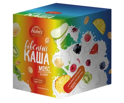 Упаковка Каши овсяной HOLM'S light food Микс 10 видов х 40 г 400 г