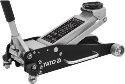 Podnośnik YATO hydrauliczny, podjazdowy, aluminiowy, niskoprofilowy, lekki 2.5 t 100-465 mm (YT-17205)