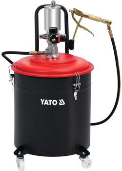 Мастильний апарат пневматичний YATO бак- 30 л, тиск- 0.8 MPa, вихід. тиск- 300-400 Bar, шланг- 4 м (YT-07068)
