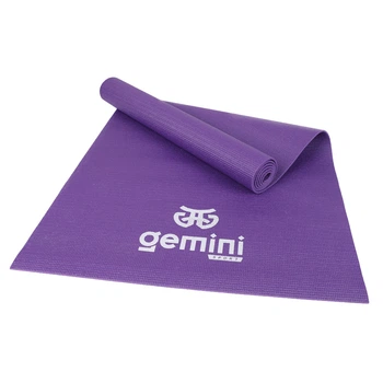 Коврик для йоги и фитнеса Gemini PVC, 183×68×0,4 см, Фиолетовый, PVCY-4PUR
