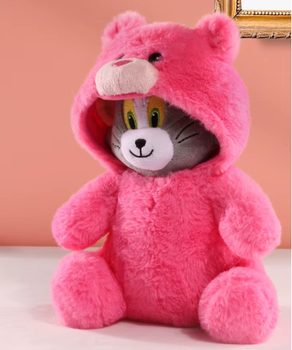 Мягкая игрушка SV Том в костюме мишки, розовая, 22 см (sv3935)