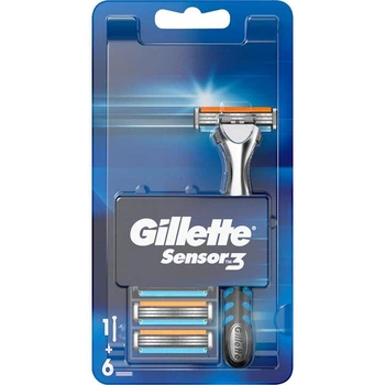 Станок для бритья мужской (Бритва) Gillette Sensor Excel3 + 6 сменных кассет