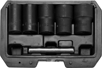 Zestaw ekstraktorów Yato YT-06032 kwadrat 1/2" M17-27 mm Cr-Mo do usuwania złamanych śrub 6 szt (5906083057694)