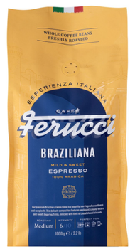 Кава в зернах Ferucci Braziliana Espresso 1 кг (5905215161421)