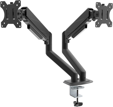 Uchwyt biurkowy na dwa monitory Akyga 15-32" Black (AK-MB-03)