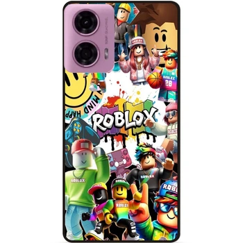 Силіконовий чохол Candy для Motorola Edge 50 Fusion з малюнком Roblox Гра в кальмара Роблокс