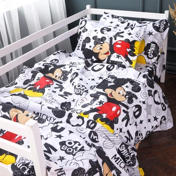 Комплект постільної білизни MirSon полуторний 143x210 см 17-0854 MickeyPop Ranforce Elite (2200011704586)