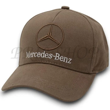 Кепка автомобильная бейсболка с регулировкой из плотного коттона Mercedes-Benz Bth20792 L / 57-58 Капучино
