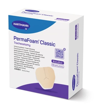 Губчаста пов'язка PermaFoam® Classic Tracheostomy 8см x 8см
