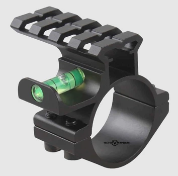 Кільце Vector Optics 30/25,4 мм з бульбашковим рівнем і планкою Пікатіні зверху