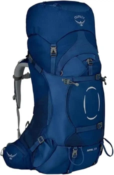 Рюкзак Osprey Ariel 55 для треккинга женский совместимый с Hydraulics и Daylite, с дождевиком WM/L Ceramic Blue