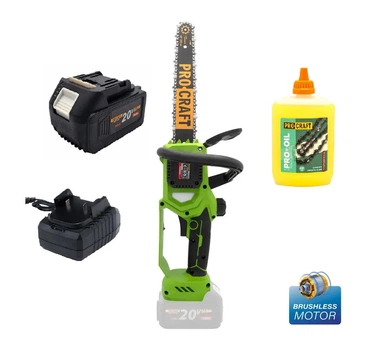 Аккумуляторная пила Procraft PKA34 + 1акб 4Аг + ЗП charger20/1 + масло цепи 200 мл
