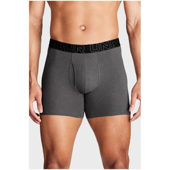 Мужские Трусы Underwear Boxers UA PERFORMANCE COTTON - SOLID 6 3PK Серый M (1383889-025 M)