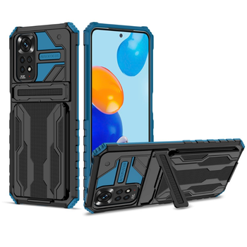 Чехол-накладка Armor Case with Card Slot для Xiaomi Redmi Note 11 Pro / Note 11 Pro 5G Blue