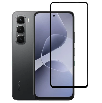 Защитное стекло LUX для Infinix Hot 60i (X6728) полная проклейка черный