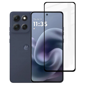 Защитное стекло Fiji Premium для Motorola G86 5G полная проклейка Anti-Static черный