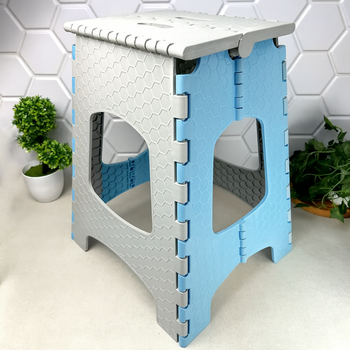 Табурет складний пластиковий EcoFabric 355 мм синій