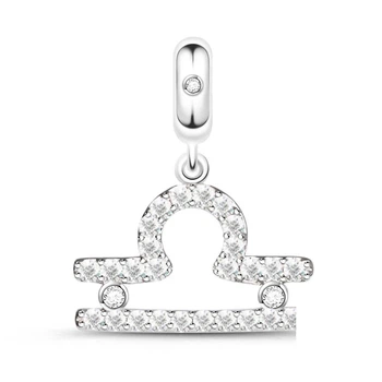 Шарм для браслета Pandora, Знак зодиака Весы с камнями