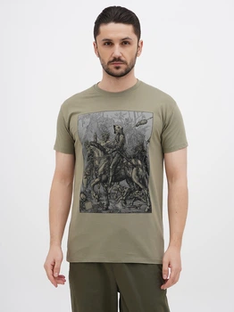Футболка бавовняна довга чоловіча Sol's Imperial Knight Death and the Devil 11500268/394 2XL Хакі (3609374949860)