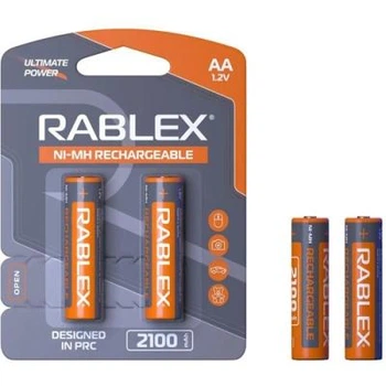 Аккумулятор пальчиковый Rablex Ni-Mh AA R06 2100mAh 2bl