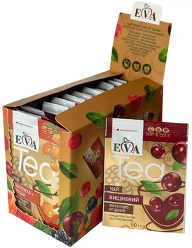Упаковка чаю фруктово-ягідного Eva Вишневий 50 г х 12 шт (4820208000338)