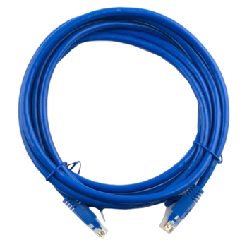 Патч-корд литий неекранований 2м EServer UTP RJ45 кат. 5e PVC Синій