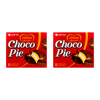 Набор Пирожные 2шт Lotte Чокопай Choco Pie (12 Пирожных) 336g