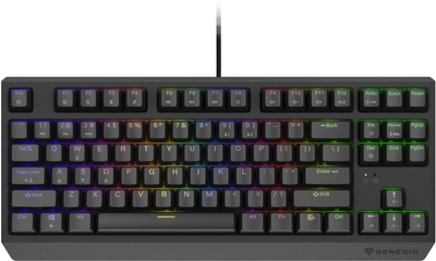 Клавіатура дротова Genesis Thor 230 TKL RGB Outemu Brown USB Black (NKG-2079)