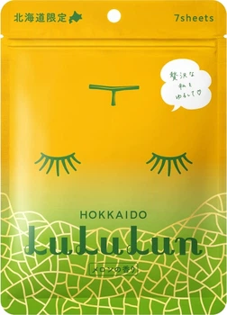 Антивозрастная увлажняющая маска с маслом дыни LuLuLun Face Mask Hokkaido Melon 7 шт (4582305065831)