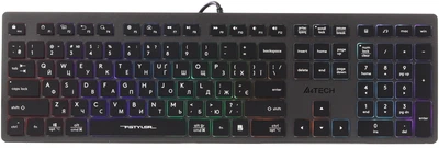 Клавіатура дротова A4Tech FX60H USB Grey Neon backlit (4711421978309)