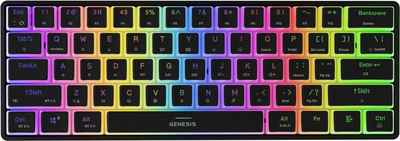 Клавіатура бездротова Genesis Thor 660 G2 RGB Gateron Red USB/Wireless Black (NKG-1916)