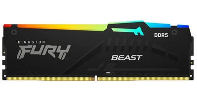 Модуль пам'яті Kingston Fury DDR5 16GB Beast 5600MHz Black RGB AMD EXPO (KF556C36BBEA-16)