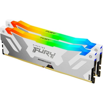 Оперативна пам'ять Kingston FURY 64 GB (2x32GB) DDR5 6400 MHz Renegade Silver/White RGB (KF564C32RWAK2-64)