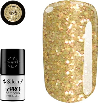 Lakier hybrydowy Silcare SoPro Gold Glam 7 g (5902560557084)