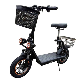 Електросамокат із сидінням 14 дюймів E-Scooter Zen U12 PRO (800W 15Ah) Чорний